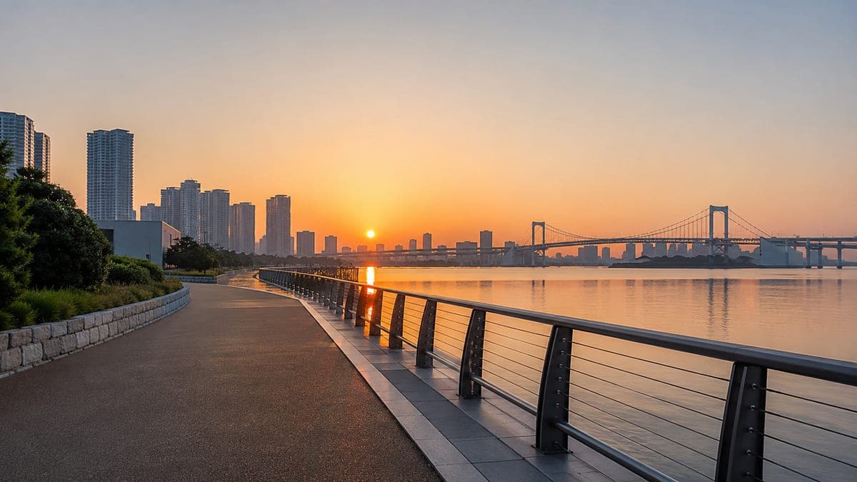 Toyosu & Harumi Waterfront Course running course