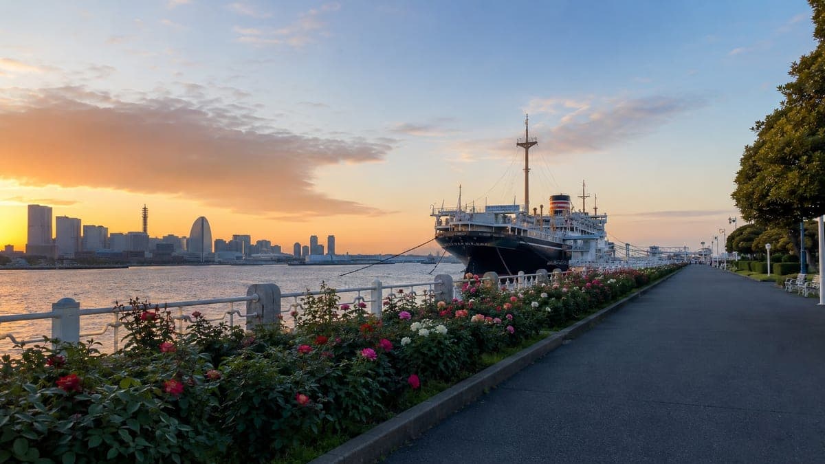 Yamashita Park Harbor Course running course